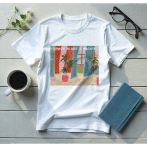 Playera de Algodón Premium| “Space is Art´s  Breath" Cita Wright| Unisex 100% Algodón| Colección Frank Lloyd Wright
